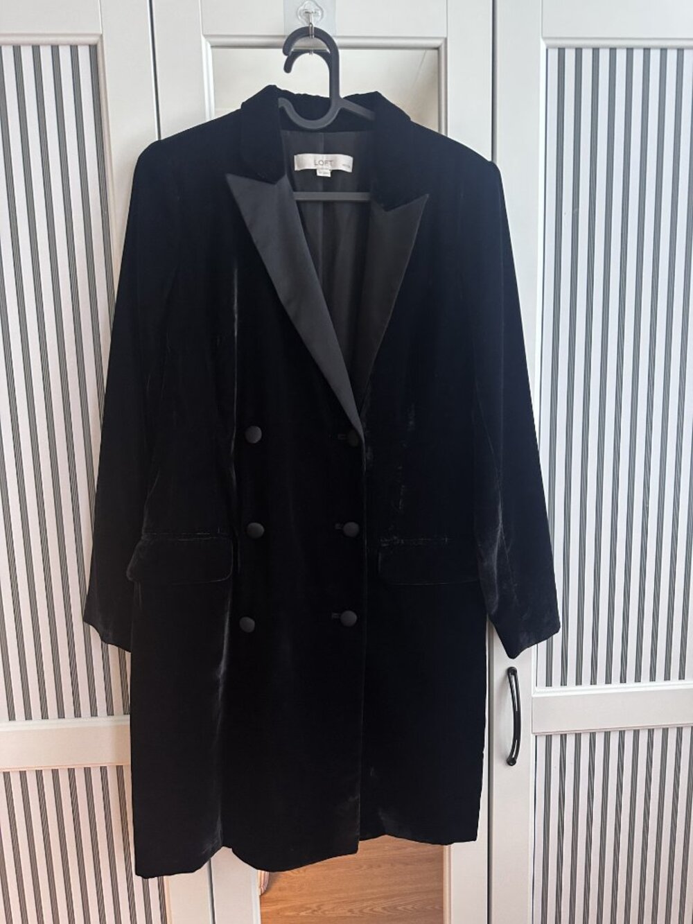 LOFT Petite Velvet Blazer Mini Pocket Dress Size 4